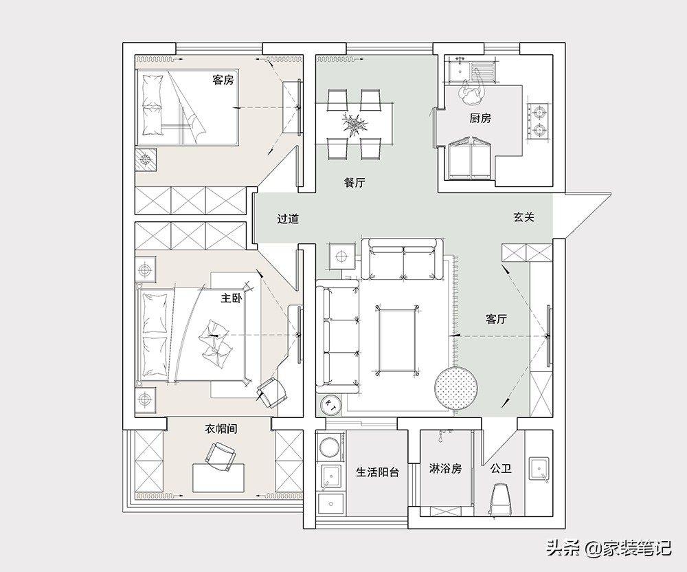 80平小户型装修实景图（80平小户型室内设计图片大全）