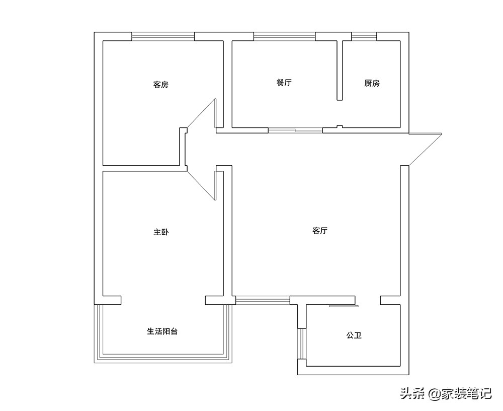 80平小户型装修实景图（80平小户型室内设计图片大全）